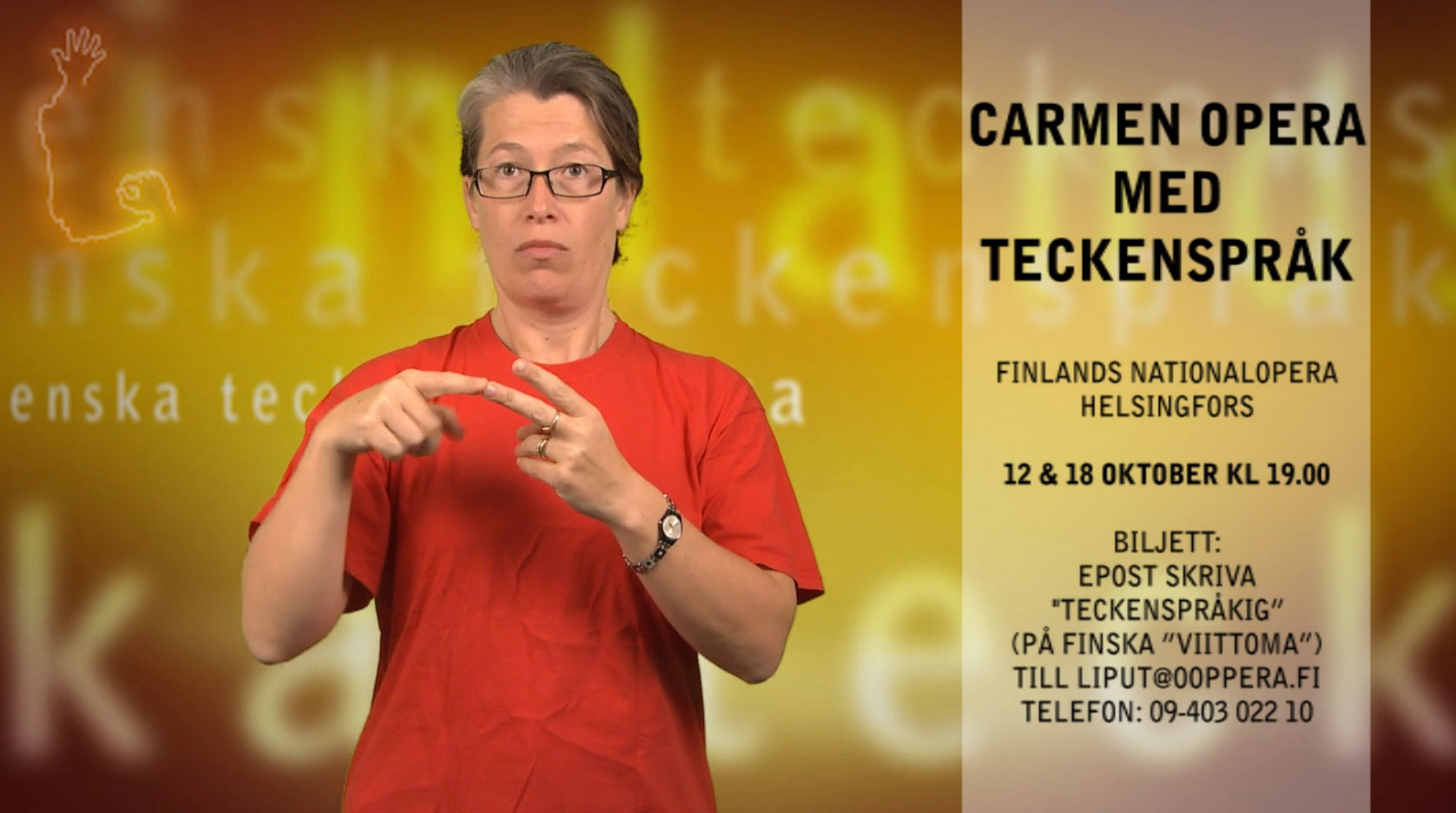 Carmen opera med teckenspråk