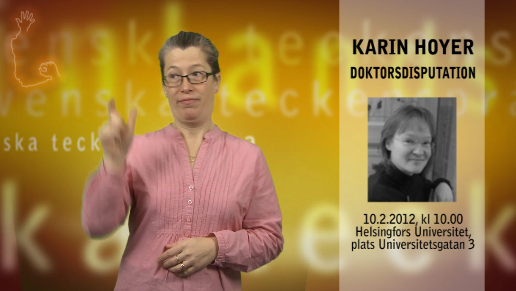 Karin Hoyer, Doktorsdisputation