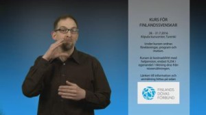 Kurs för teckenspråkiga finlandssvenskar