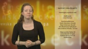 Rapportering från Årsmöte - Magdalena Kintopf-Huuhka