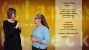 Finlandssvenska dövas identitet 30.3 - Elin Westerlund - Lena Wenman