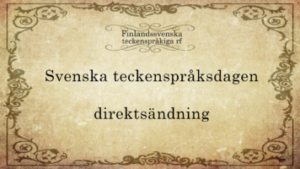 Svenska teckenspråksdagen 2020
